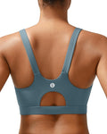 RUNNING GIRL Sports Bra for Women High Support, Molded Cup High Impact Sports Bras for Women with Sewn in Pads