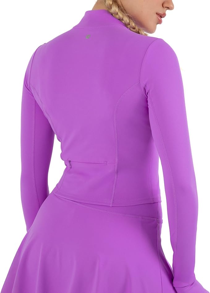 YITTY Active Women's Ultraluxe Full Zip Jacket, Athleisure, 4-Way-Stretch, Thumbholes