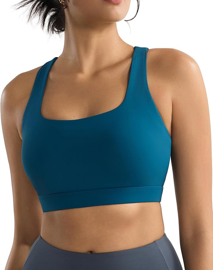 RUNNING GIRL Sports Bras for Women, Molded Cup High Impact Sports Bra Workout Bras for Women High Support Racerback