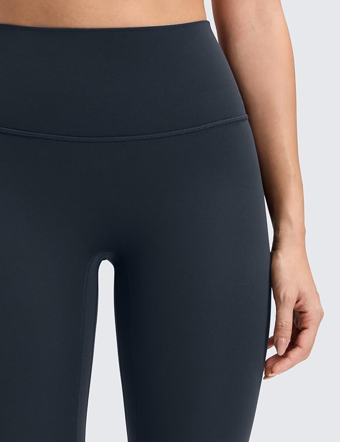 CRZ YOGA Butterluxe No Front Seam Yoga Leggings 25" - High Waisted Womens Lounge Pants Pilates Workout Athletic Buttery Soft