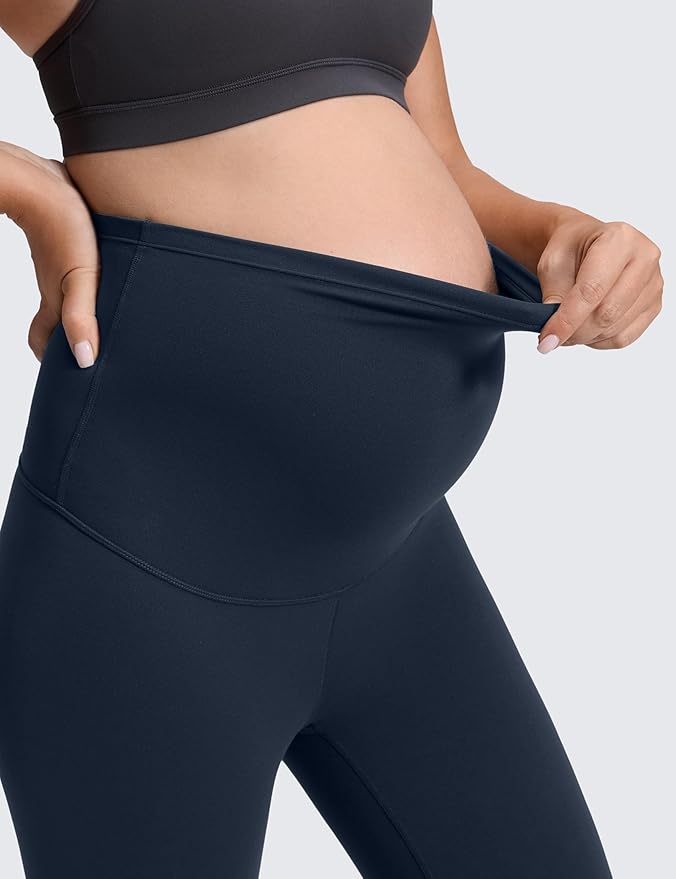 CRZ YOGA Butterluxe Maternity Leggings 25" - Over The Belly Buttery Soft Workout Activewear Yoga Womens Pregnancy Pants