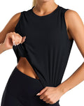 Dragon Fit Womens Ice Silk Workout Tank Tops Sleeveless Cropped Yoga Shirt for Running Gym Summer