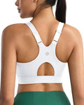 RUNNING GIRL Sports Bra for Women,Adjustable Straps Supportive High Impact Sports Bras for Women with Sewn in Pads