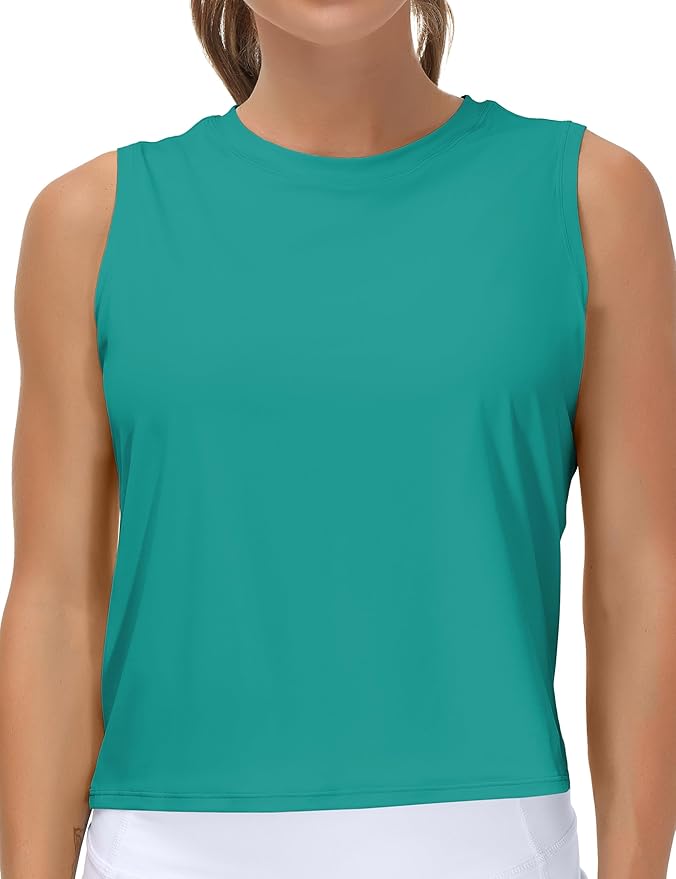 THE GYM PEOPLE Women's Workout Tops in Ice Silk Quick Dry Sleeveless
