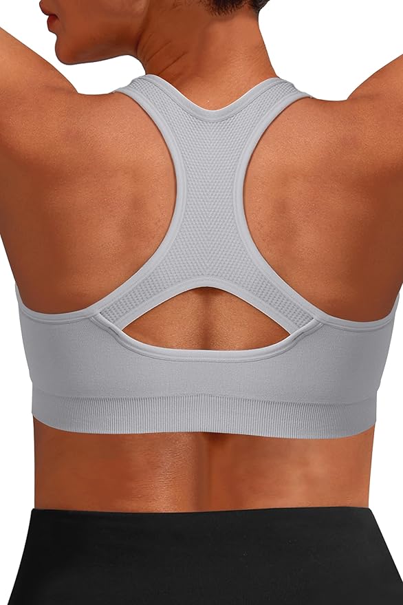 MIRITY Women Racerback Sports Bras - High Impact Workout Gym Activewear Bra