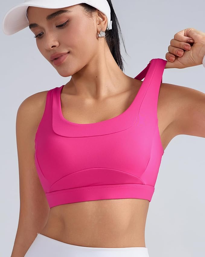 RUNNING GIRL Sports Bras for Women High Support,Molded Cup High Impact Sports Bra Racerback Workout Yoga Running Bra