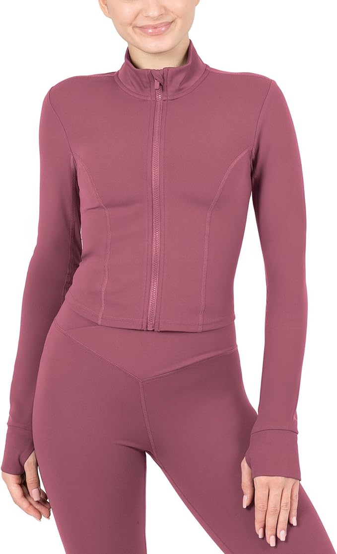 YITTY Active Women's Ultraluxe Full Zip Jacket, Athleisure, 4-Way-Stretch, Thumbholes
