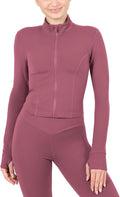 YITTY Active Women's Ultraluxe Full Zip Jacket, Athleisure, 4-Way-Stretch, Thumbholes
