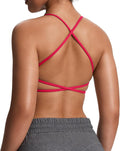 Aoxjox Women's Workout Sports Bras Fitness Trinity Ivy Low Impact Bra Yoga Crop Tank