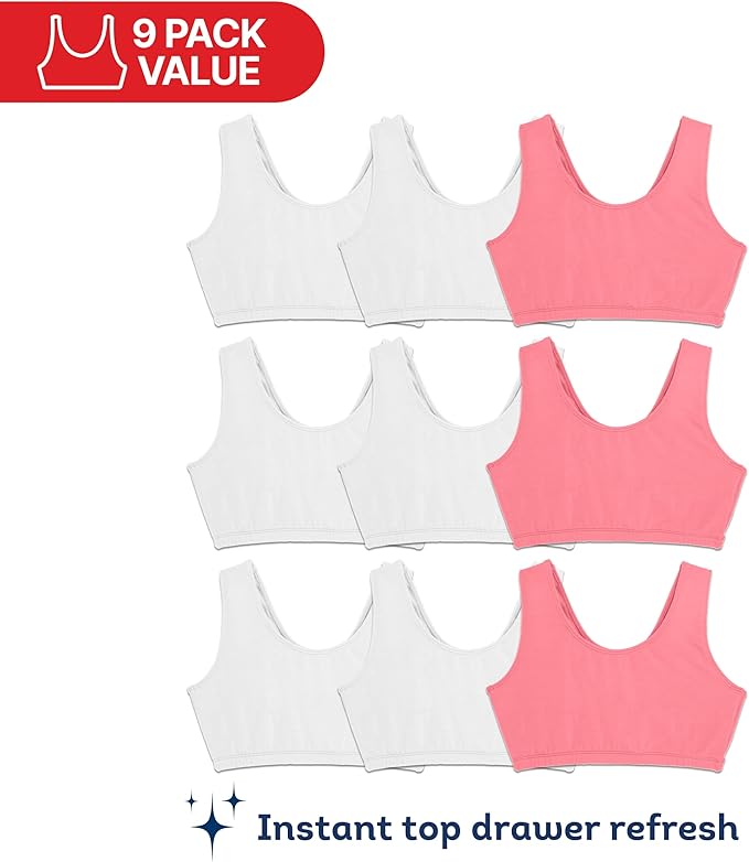 Fruit of the Loom Women's Cotton Tank Bra for Women - Ultimate Comfort & Breathable Fit