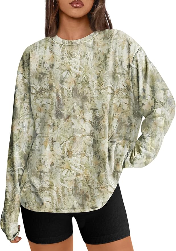 Trendy Queen Womens Spring Tops Oversized Long Sleeve T Shirts 2026 Basic Tee Fall Casual Workout Y2K Clothes