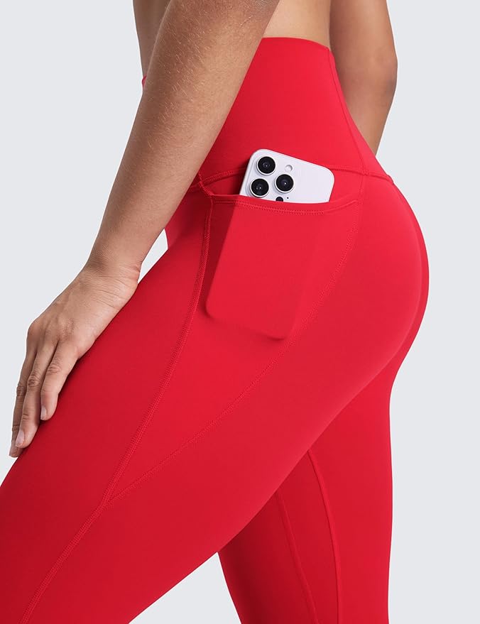 CRZ YOGA Butterluxe Workout Leggings Pockets 25'' - High Waisted Gym Womens Yoga Pants Buttery Soft