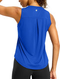 G Gradual Workout Tank Top for Women Sleeveless Athletic Yoga Tops High Neck Quick Dry Running Tennis Sports Shirts for Women