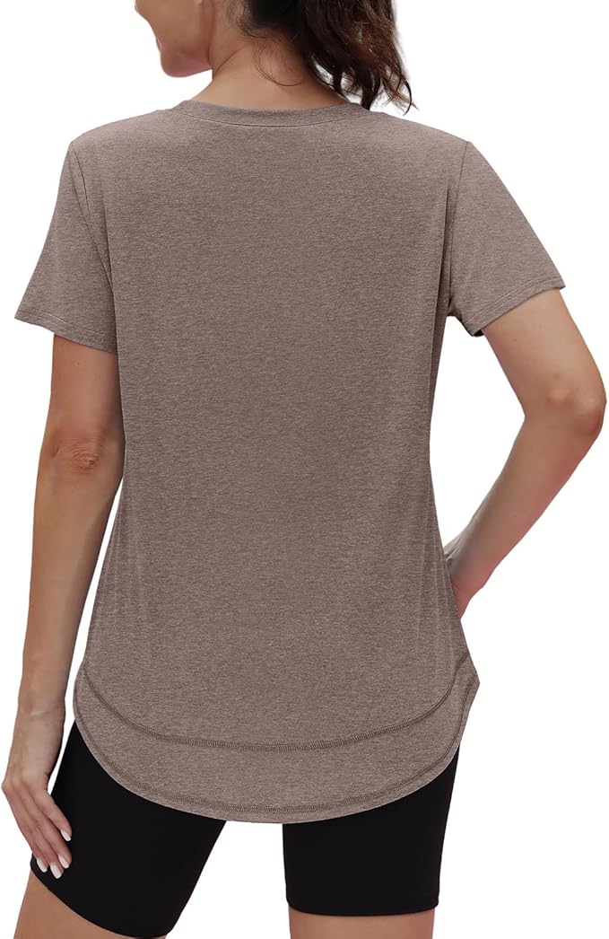 XIEERDUO Womens Workout Tops Short Sleeve Shirts Quick Dry Outfits for Hiking Running S-3XL