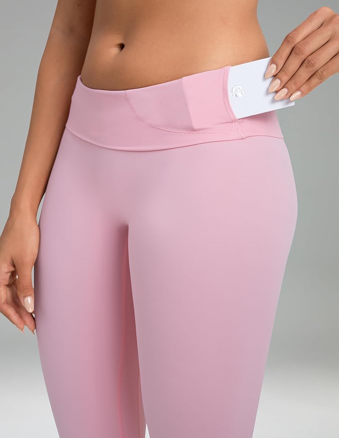 Colorfulkoala Dreamlux No Front Seam Leggings for Women 25"/28" Inseam, High Waisted Buttery Soft Yoga Pants