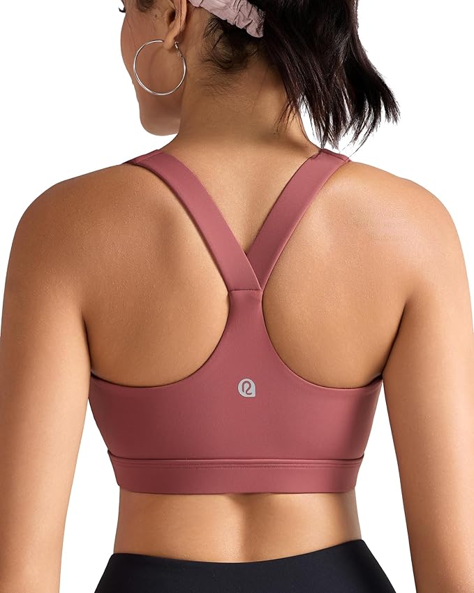 RUNNING GIRL Sports Bras for Women, Molded Cup High Impact Sports Bra Workout Bras for Women High Support Racerback