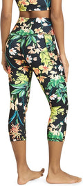 ODODOS Women's High Waisted Yoga Capris with Pockets, Tummy Control Non See Through Workout Athletic Running Capri Leggings