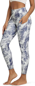 ODODOS Women's High Waisted Yoga Leggings with Pockets, Tummy Control Non See Through Workout Athletic Running Yoga Pants