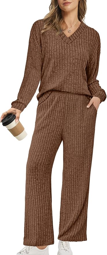 RUMIA Lounge Sets for Women 2026 Vacation Matching Track Suits Sweater Fall Outfits (S-2XL)