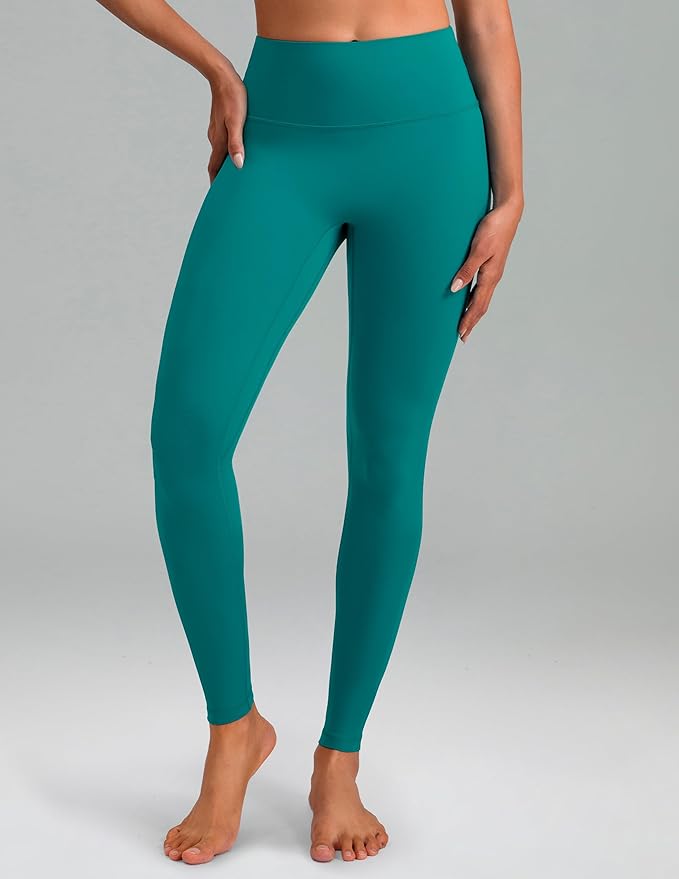 Colorfulkoala Dreamlux No Front Seam Leggings for Women 25"/28" Inseam, High Waisted Buttery Soft Yoga Pants