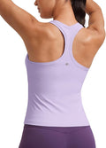 CRZ YOGA Butterluxe Racerback Tank Tops for Women - Yoga Workout Casual Gym Athletic Camisole Tight Sleeveless Shirts