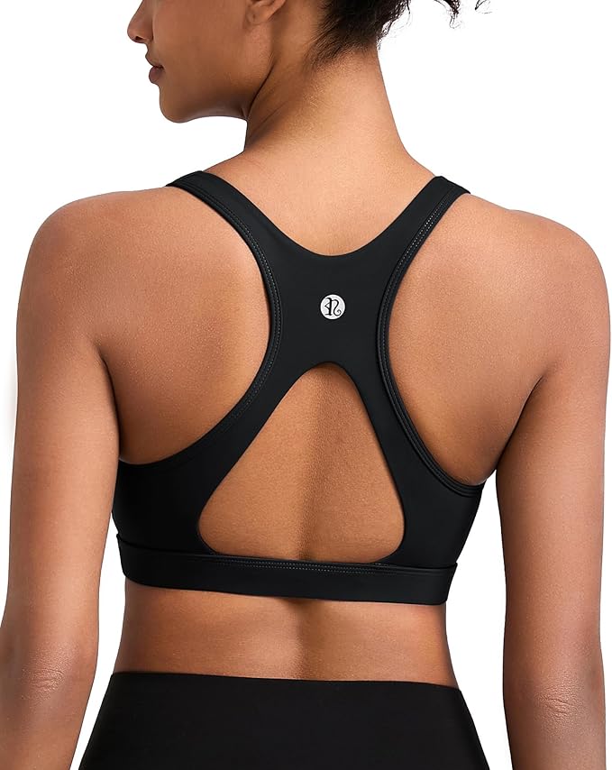RUNNING GIRL Sports Bras for Women, Molded Cup High Impact Sports Bra Workout Bras for Women High Support Racerback