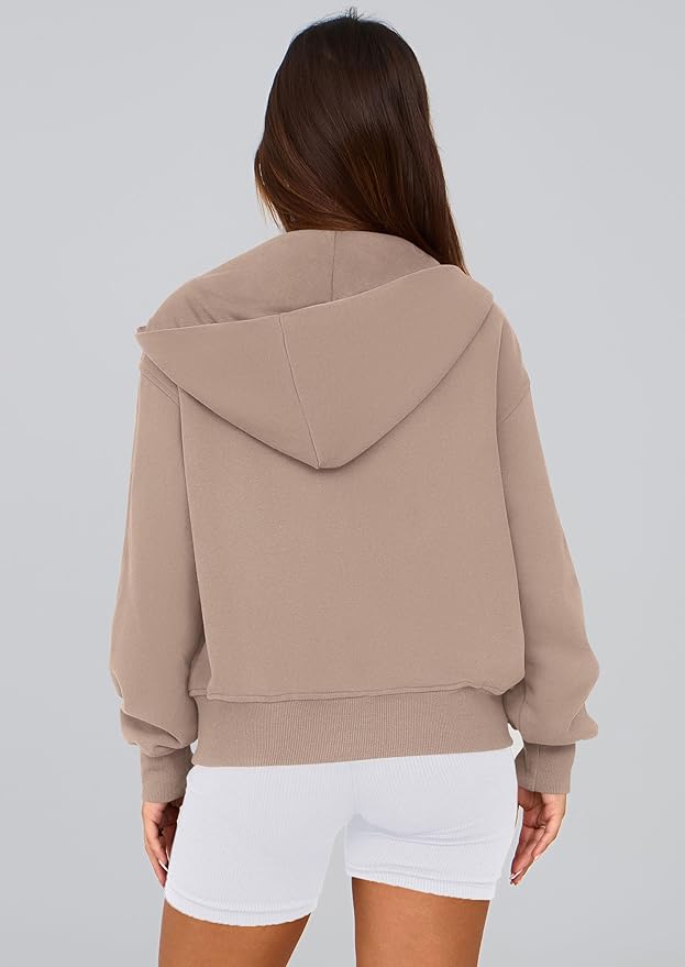 PRETTYGARDEN Hoodies for Women Sweatshirt Zip Up Hoodie Fall Fashion 2026 Trendy Long Sleeve Jackets Winter Clothing Outfits