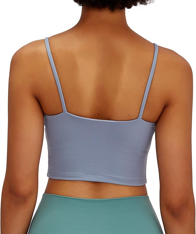 Lemedy Women Padded Sports Bra Fitness Workout Running Shirts Yoga Tank Top