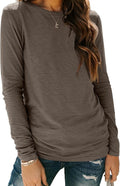 AUTOMET Women‘s Basic Long Sleeve Crewneck, Plus Size Winter & Spring Top, Casual Fall Tee for Teacher & Everyday Outfits