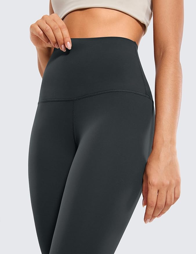 CRZ YOGA Butterluxe Super High Waist Leggings 25"- Buttery Soft Womens Yoga Pants Workout Over Belly