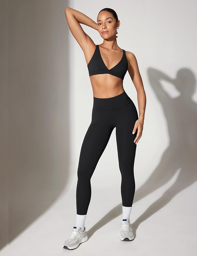 INGIA Womens High Waisted No Front Seam Lounge Yoga Legging 25" Workout Tummy Control Gym Yoga Pants