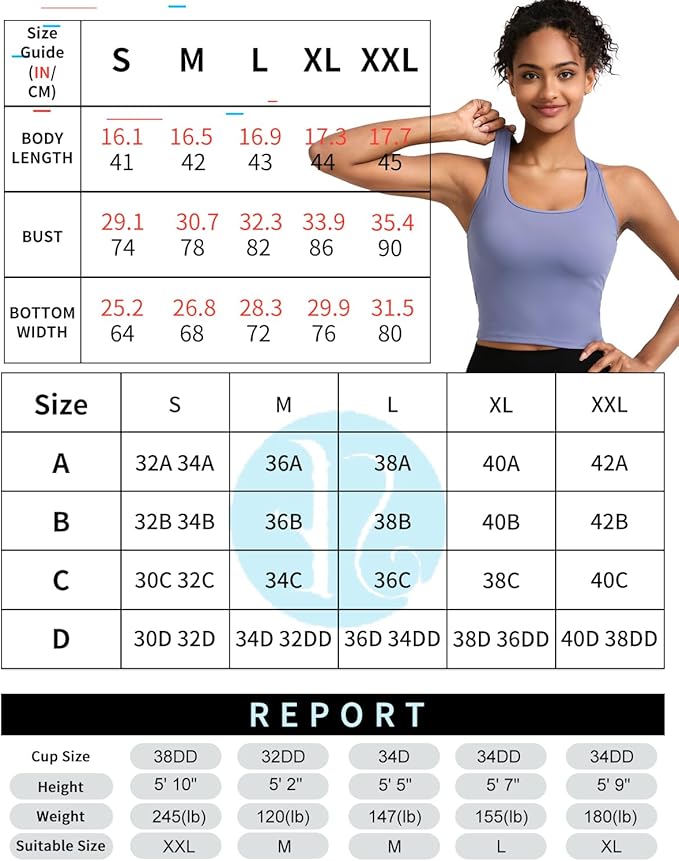 RUNNING GIRL Workout Tank Tops with Built in Bras for Women,Compression Shirt Strappy Back Athletic Yoga Tops