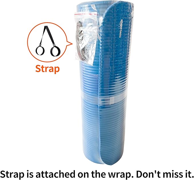 Amazon Basics Extra Thick Exercise Yoga Mat with Carrying Strap
