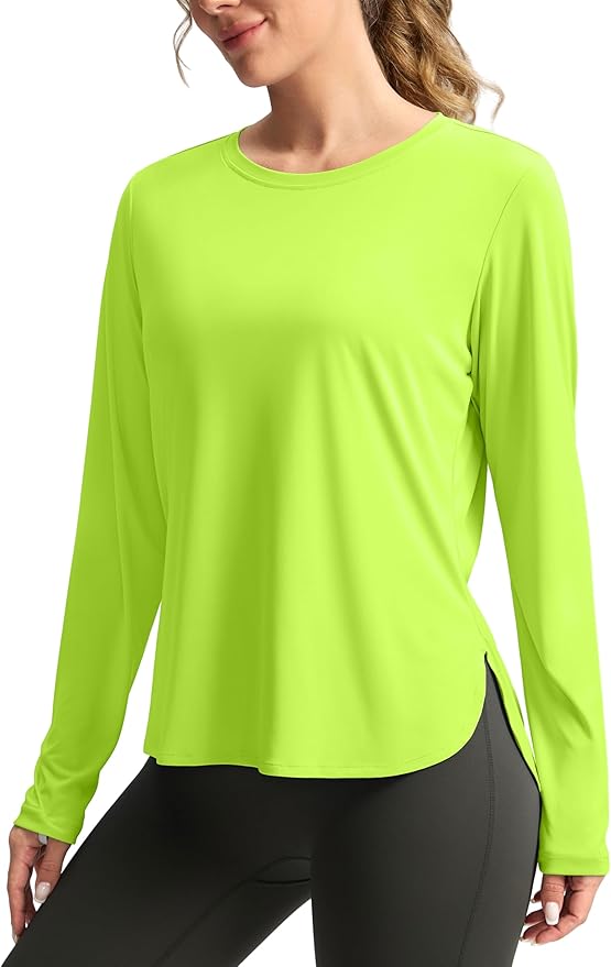 Women's Sun Shirts UPF 50+ Long Sleeve UV Protection Shirt Lightweight Quick Dry Workout Hiking Tops for Women