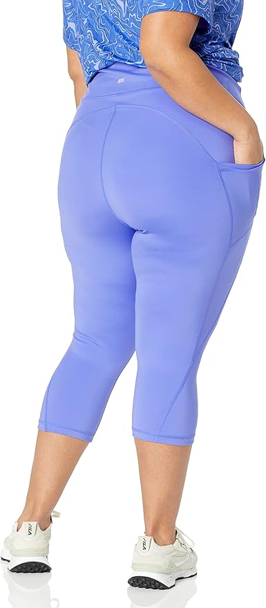 Amazon Essentials Women's High Waisted Active Sculpt Workout Athleisure Capri Leggings with Pockets