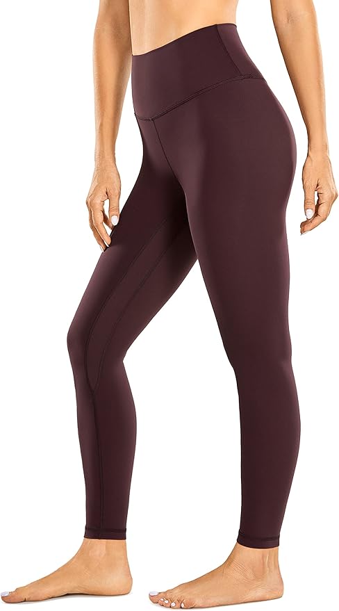 CRZ YOGA Brushed Naked Feeling Workout Leggings 25" - High Waisted Gym Compression Tummy Control Womens Yoga Pants