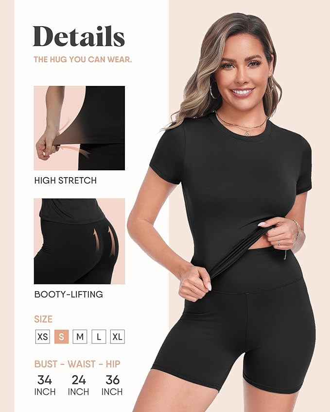 ZOOSIXX Two Piece Workout Sets for Women - Summer Outfits 2 Piece Short Gym Sets Casual Lounge Vacation Matching Clothing