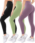 Blisset 3 Pack High Waisted Leggings for Women with Pockets Soft Active Tummy Control Pants for Yoga Running & Daily Wear