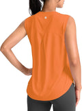 SANTINY Women's Sleeveless Workout Tops Breathable Lightweight Active Tennis Yoga Shirts Athletic Running Tank Tops for Women