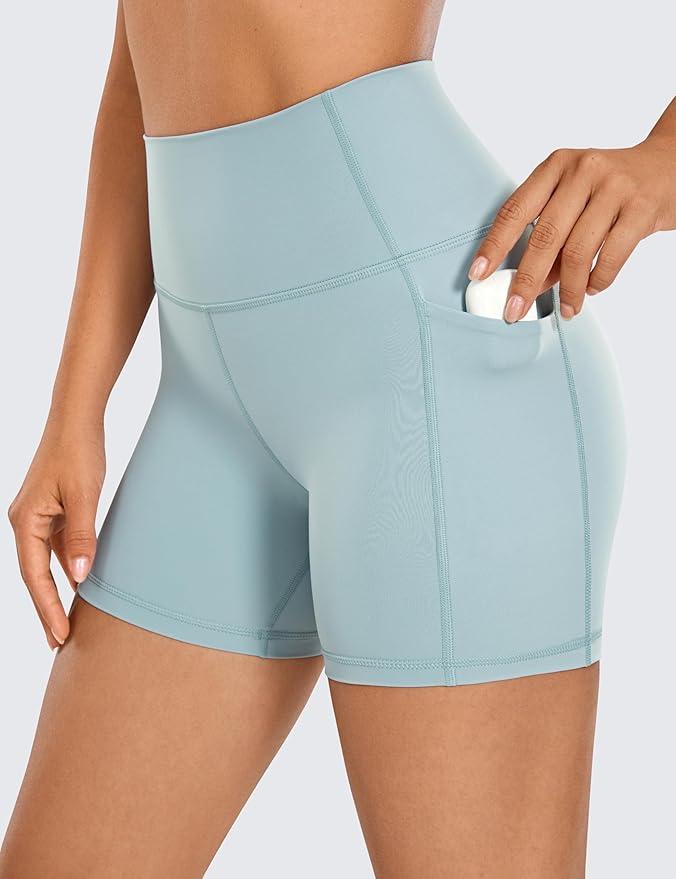 CRZ YOGA Women's Hugged Feeling Compression Leggings - Thick High Waisted Workout Leggings 25"