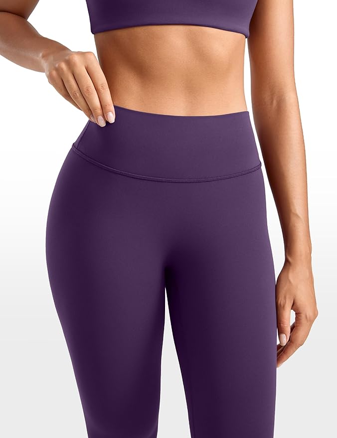INGIA Womens High Waisted No Front Seam Lounge Yoga Legging 25" Workout Tummy Control Gym Yoga Pants
