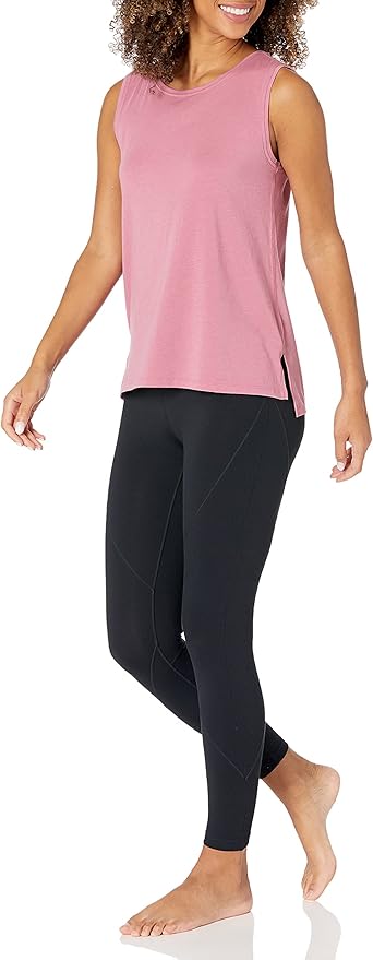 Amazon Essentials Women's Soft Cotton Relaxed-Fit Workout Tank Top (Available in Plus Size)