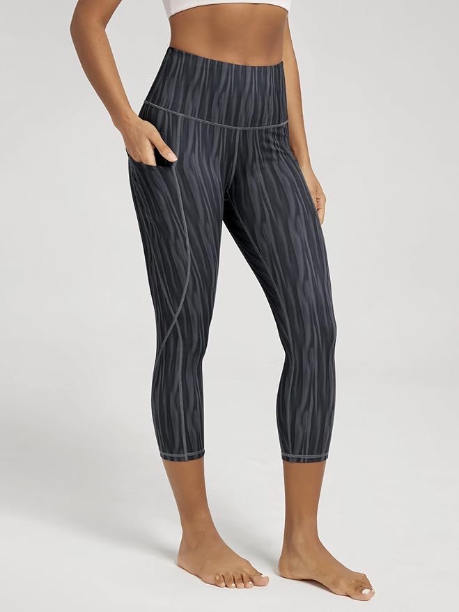 ODODOS Women's High Waisted Yoga Leggings with Pockets, Tummy Control Non See Through Workout Athletic Running Yoga Pants
