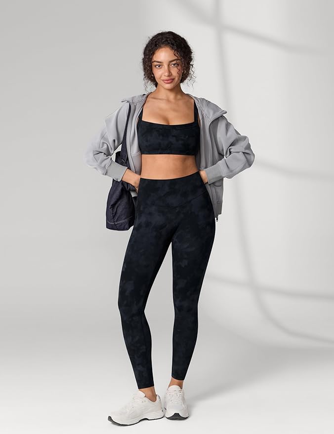 UNISSU Hugcurve No Front Seam High Waisted Workout Leggings for Women Buttery Soft Yoga Pants Gym Athletic Tights - 25''