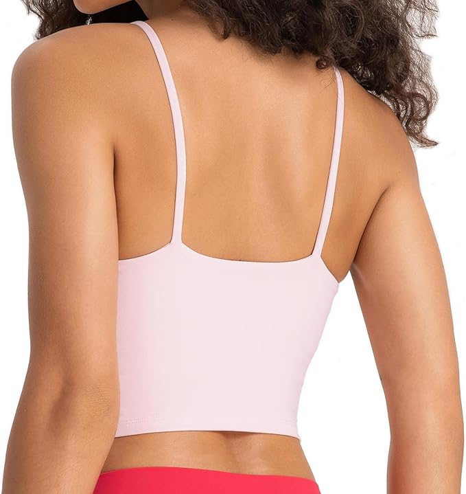 Lemedy Women Padded Sports Bra Fitness Workout Running Shirts Yoga Tank Top