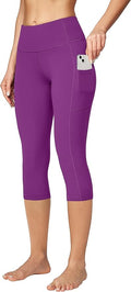 Ewedoos Capri Leggings for Women High Waisted Yoga Pants with Pockets for Women Tummy Control Workout Leggings Yoga Capris