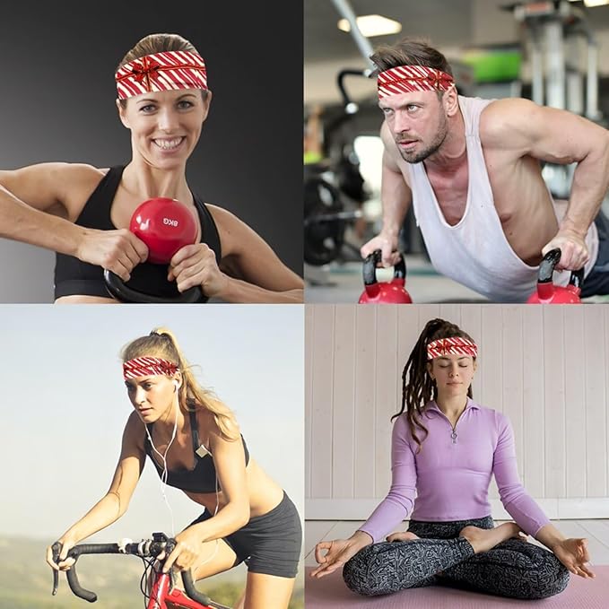 4 Piece Gym Sets Women Racerback Sports Bra with Back Pocket, Matching Flare Yoga Pants And Sweatband