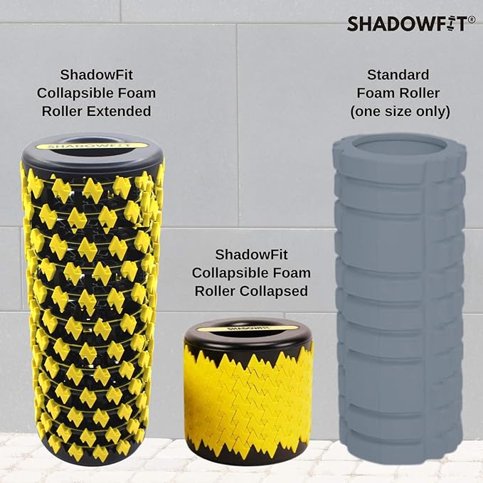 Shadowfit Foam Roller - Muscle Roller & Massage Roller for Trigger Point, Stretching Equipment for Legs, Hamstrings, Upper & Lower Back Pain