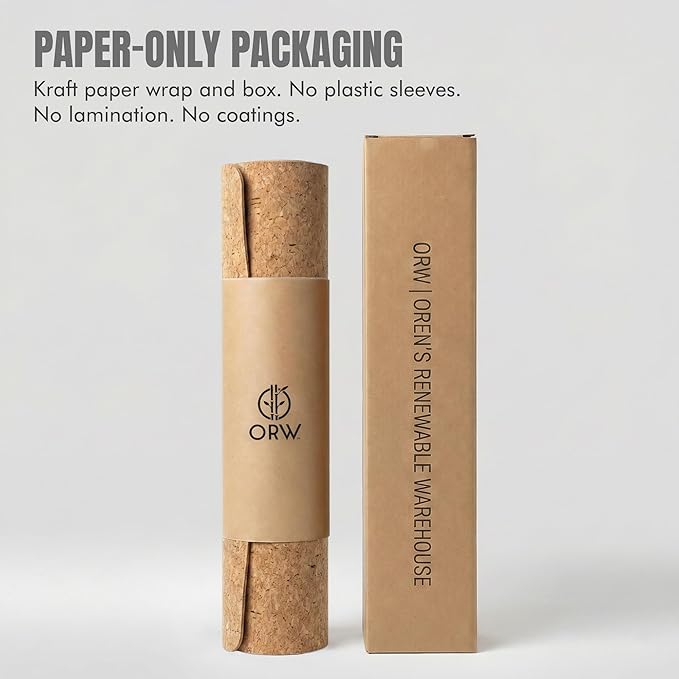 ORW Non Slip Hot Yoga Mat - Grip Surface & Natural Rubber Base, REACH Tested, Home & Studio Practice