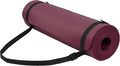 Fitvids Yoga Mat, 1/2-Inch Extra Thick High Density Exercise Mat, Anti-Tear Exercise Yoga Mat with Carrying Strap, Suitable for Various Yoga Exercises